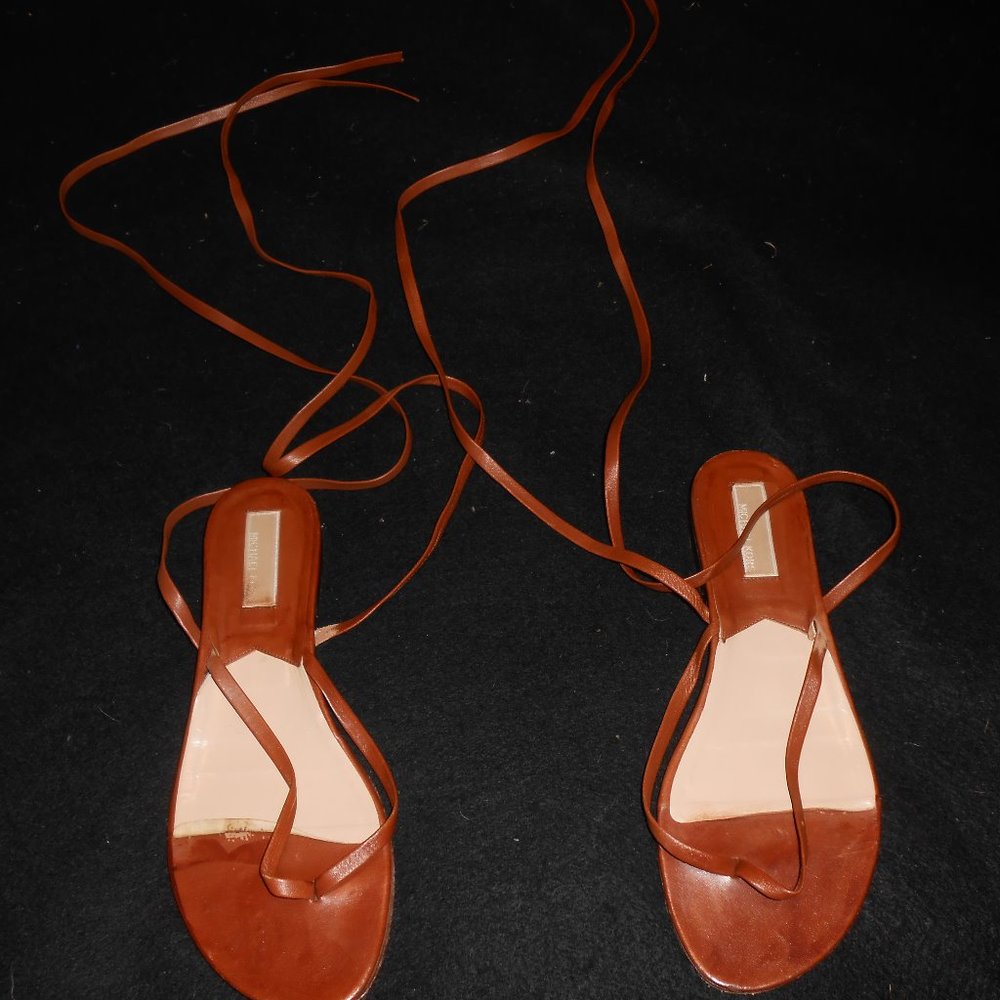 MICHAEL KORS KNEE HIGH STRAPPY SANDALS  size 8.5